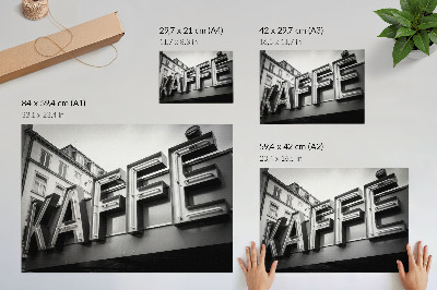 Väggposter Neon minimalistisk urban stilram