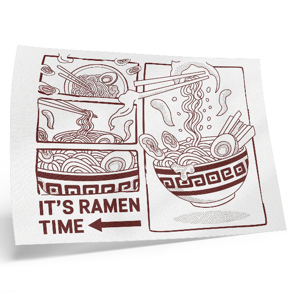 Väggposter Serietidningsinspirerad ramen med ånga