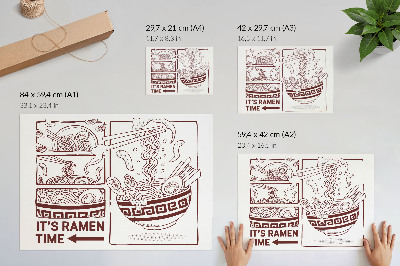 Väggposter Serietidningsinspirerad ramen med ånga