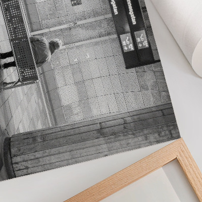 Stilren väggposter Minimalistisk urban rum grå modernitet