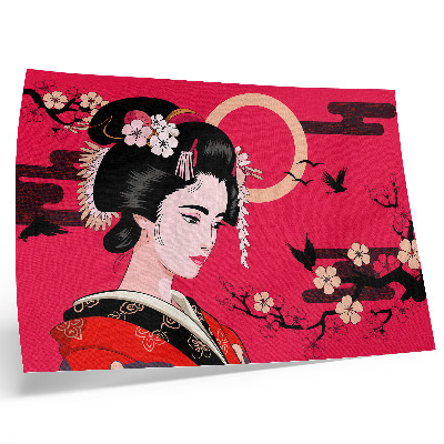 Stilren väggposter Orientaliska motiv modern blomkomposition