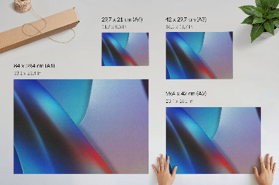 Väggposter Djupa blå och lila toner suddiga övergångar
