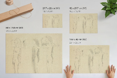 Stilren väggposter Studie för dagen (Sanningen) av Ferdinand Hodler
