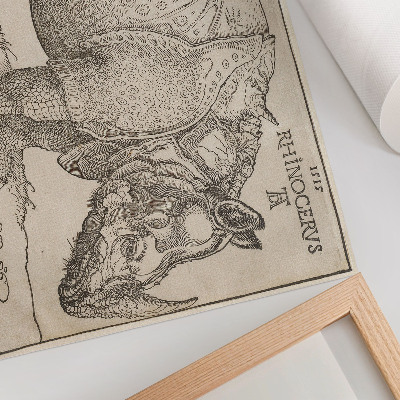 Poster Noshörning (1515) av Albrecht Dürer