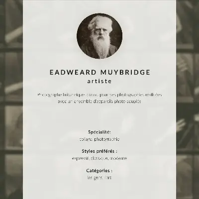 Djurens förflyttningsplansch nr 695 väggposter från 1887 med fotografi av Eadweard Muybridge