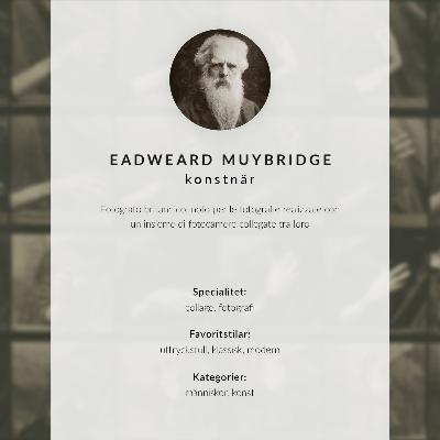 Stilren väggposter En tjur på marsch. Fototyp efter Eadweard Muybridge, 1887.
