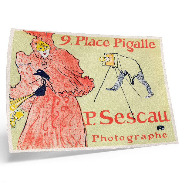 Väggposter Le Photographe Sescau (1894) högupplöst tryck av Henri de Toulouse-Lautrec