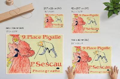 Väggposter Le Photographe Sescau (1894) högupplöst tryck av Henri de Toulouse-Lautrec