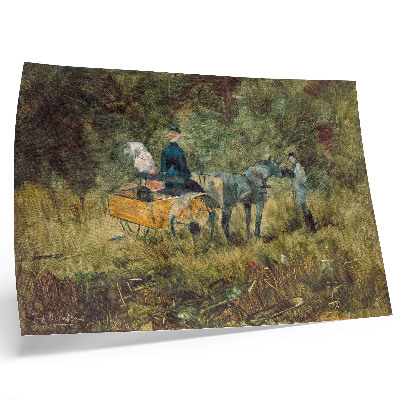 Stilren väggposter Fällan (1880) högupplöst målning av Henri de Toulouse-Lautrec