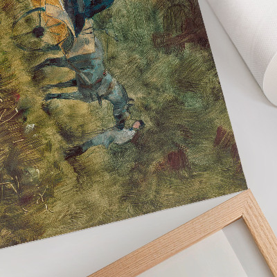 Stilren väggposter Fällan (1880) högupplöst målning av Henri de Toulouse-Lautrec