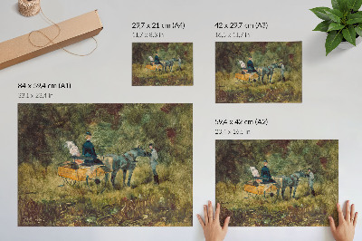 Stilren väggposter Fällan (1880) högupplöst målning av Henri de Toulouse-Lautrec