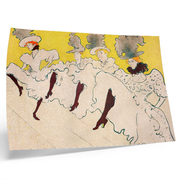 Poster The Troupe of Mademoiselle Eglantine (1896) högupplöst tryck av Henri de Toulouse-Lautrec