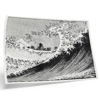 Hundra vyer av berget Fuji av Hokusai väggposter med japanskt träsnitt från 1835
