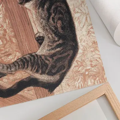 Väggposter Katt på en balustrad av Théophile-Alexandre Steinlen