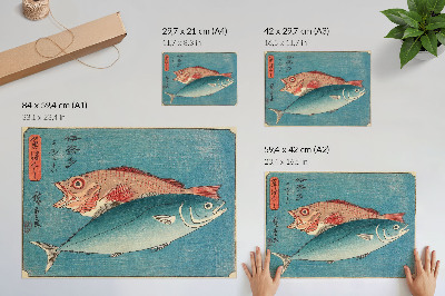 Poster Gulstjärt och havsabborre