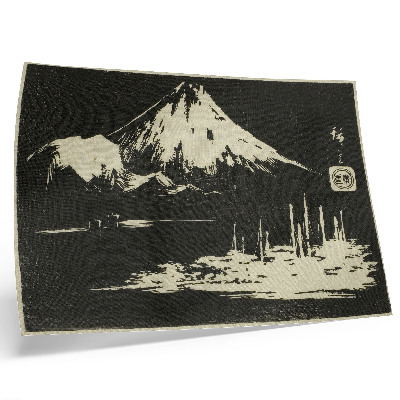 Poster Seikenji Fuji, från serien Spegel av stengnidningar av vyer över provinserna (Kohon meihitsu ishizuri kagami)