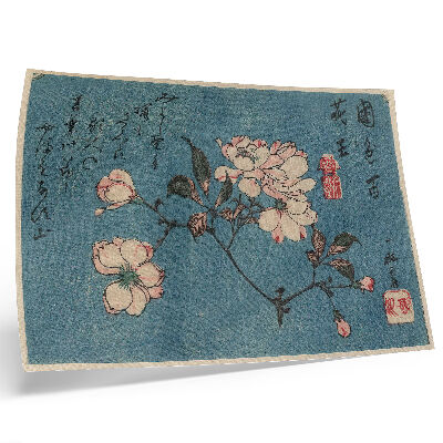 Poster till sovrum Träblockstryck (nishiki-e); bläck och färg på papper av Utagawa Hiroshige