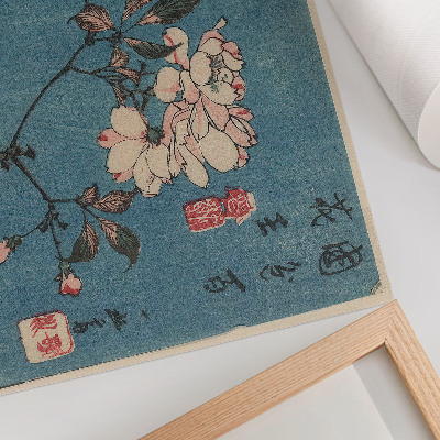 Poster till sovrum Träblockstryck (nishiki-e); bläck och färg på papper av Utagawa Hiroshige