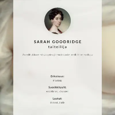 Stilren väggposter En kvinnas bröst blottade: Skönhet avslöjad av Sarah Goodridge från 1828