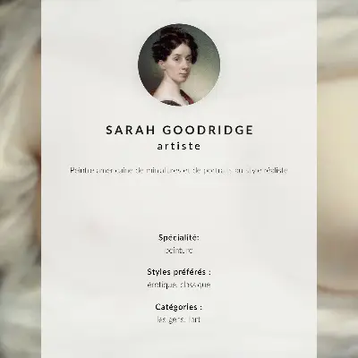 Stilren väggposter En kvinnas bröst blottade: Skönhet avslöjad av Sarah Goodridge från 1828