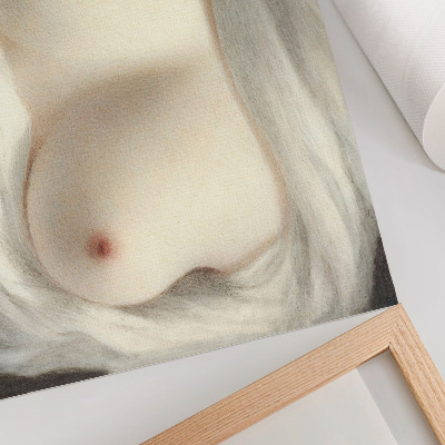 Stilren väggposter En kvinnas bröst blottade: Skönhet avslöjad (1828) av Sarah Goodridge