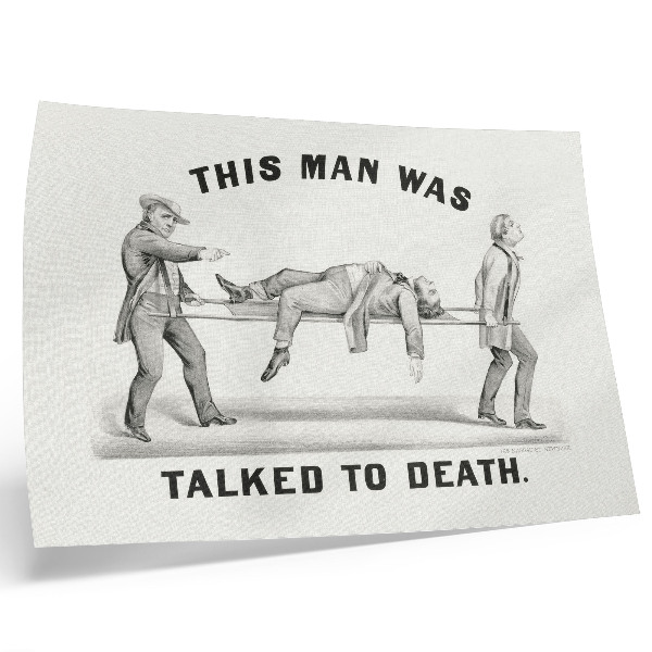 Poster till sovrum Den här mannen blev tilltalad till döds (1873), arkivillustration