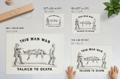 Poster till sovrum Den här mannen blev tilltalad till döds (1873), arkivillustration