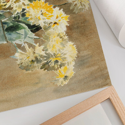 Stilren väggposter Vas med gula blommor (1915) av Hannah Borger Overbeck