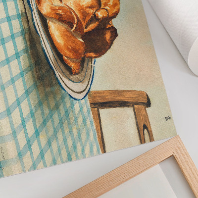 Stilren väggposter Stilleben med en tallrik kaka av Egon Schiele
