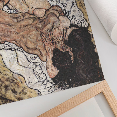 Poster Omfamningen (1917) av Egon Schiele