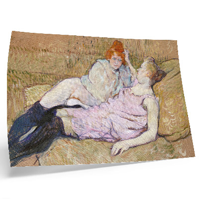 Poster till sovrum Soffa (ca 1894–1896) – en högupplöst målning av Henri de Toulouse-Lautrec