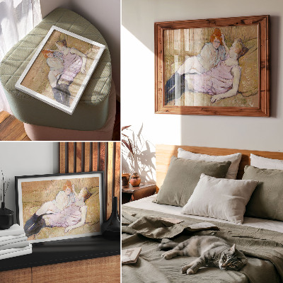 Poster till sovrum Soffa (ca 1894–1896) – en högupplöst målning av Henri de Toulouse-Lautrec