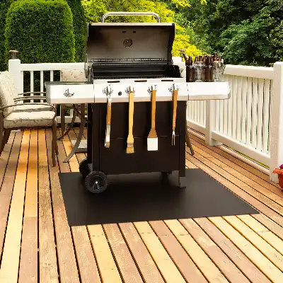 Grillunderlägg rektangulär 100x70 cm