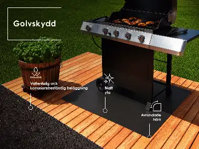 Grillunderlägg rektangulär 100x70 cm