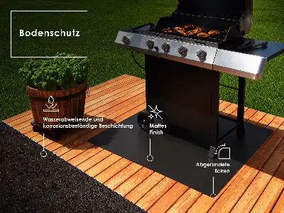 Grillunderlägg rektangulär 100x70 cm