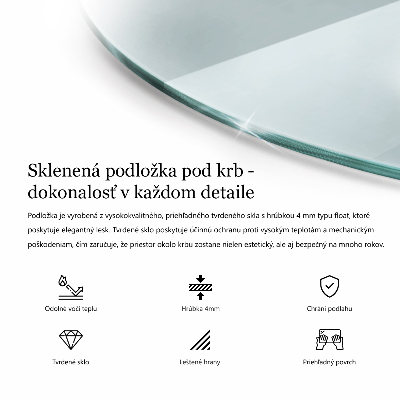Eldstadsplattor runda transparentna