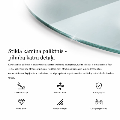 Eldstadsplattor runda transparentna