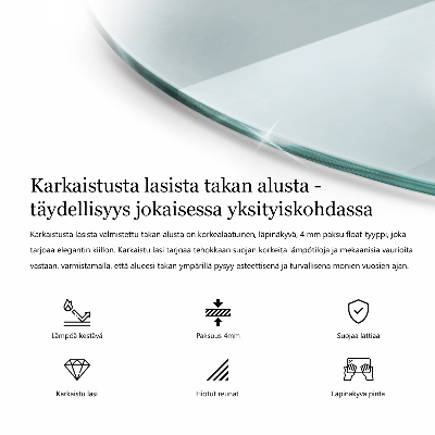 Eldstadsplattor runda transparentna