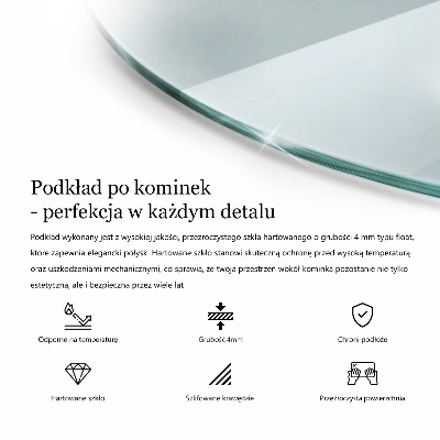 Eldstadsplattor runda transparentna
