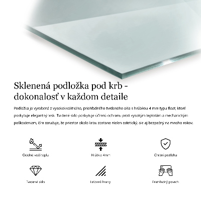 Eldstadsplattor rektangulära transparentna