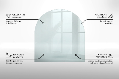 Glasskiva under kamin transparent
