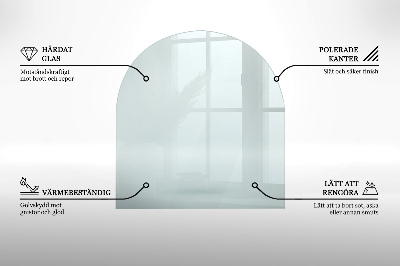 Glasskiva under kamin transparent