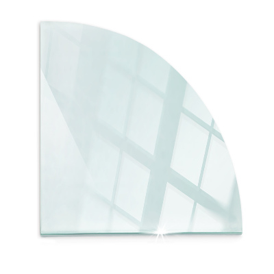 Glasskiva framför öppen spis transparent