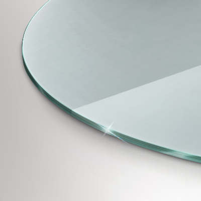 Glasskiva framför öppen spis transparent