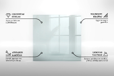 Glasskiva under braskamin hexagonal transparent