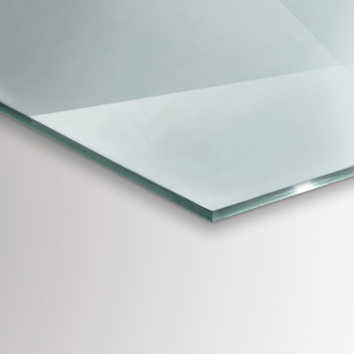 Glasskiva under braskamin hexagonal transparent