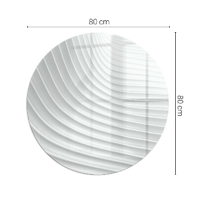 Golvskydd till eldstäder rund Vågor av fina linjer