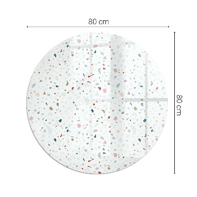Golvskydd till eldstäder rund Mönster med små former