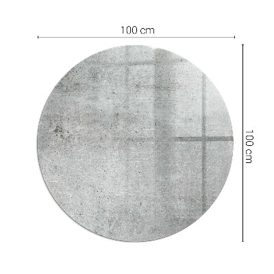 Glasskiva under braskamin rund Rå betongstruktur