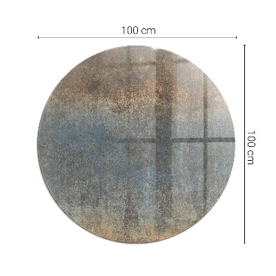 Glasskiva under braskamin rund Abstrakt texturmönster